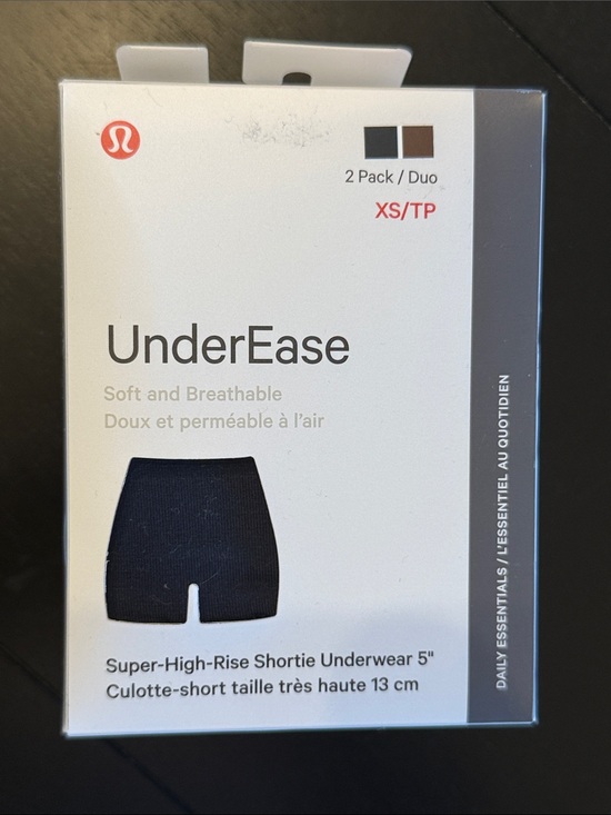 lululemon athletica Other - Lululemon UnderEase Super-High-Rise Shortie Underwear 5"‎ 2-Pack XS NWT
